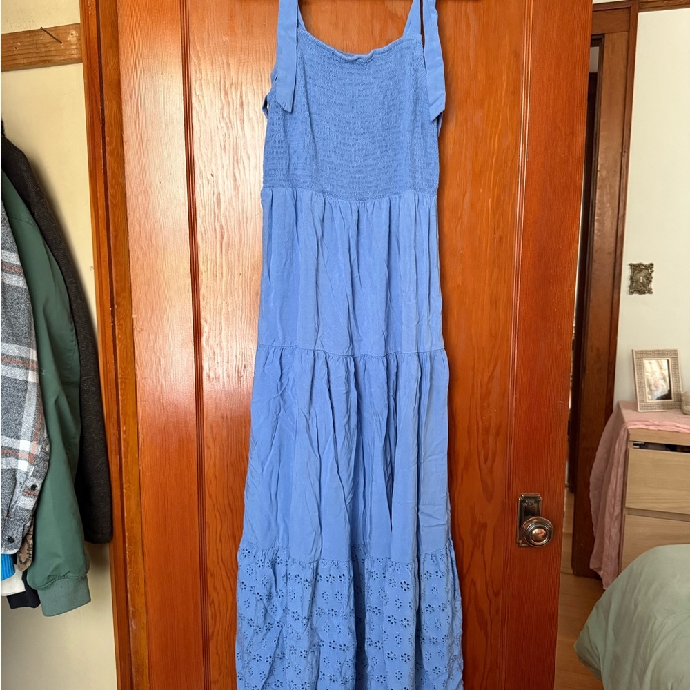 Maurices Blue Sleeveless Maxi Sundress